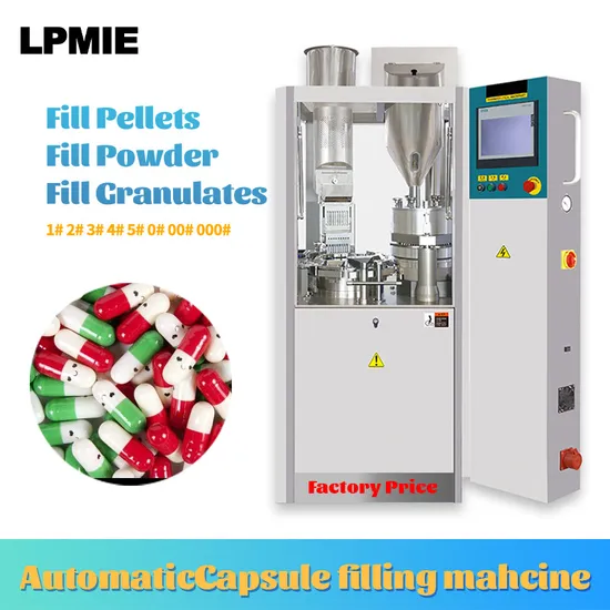 Máquina de enchimento de cápsulas de gelatina dura, totalmente automática, para comprimidos, pó, líquido, pellets e grânulos